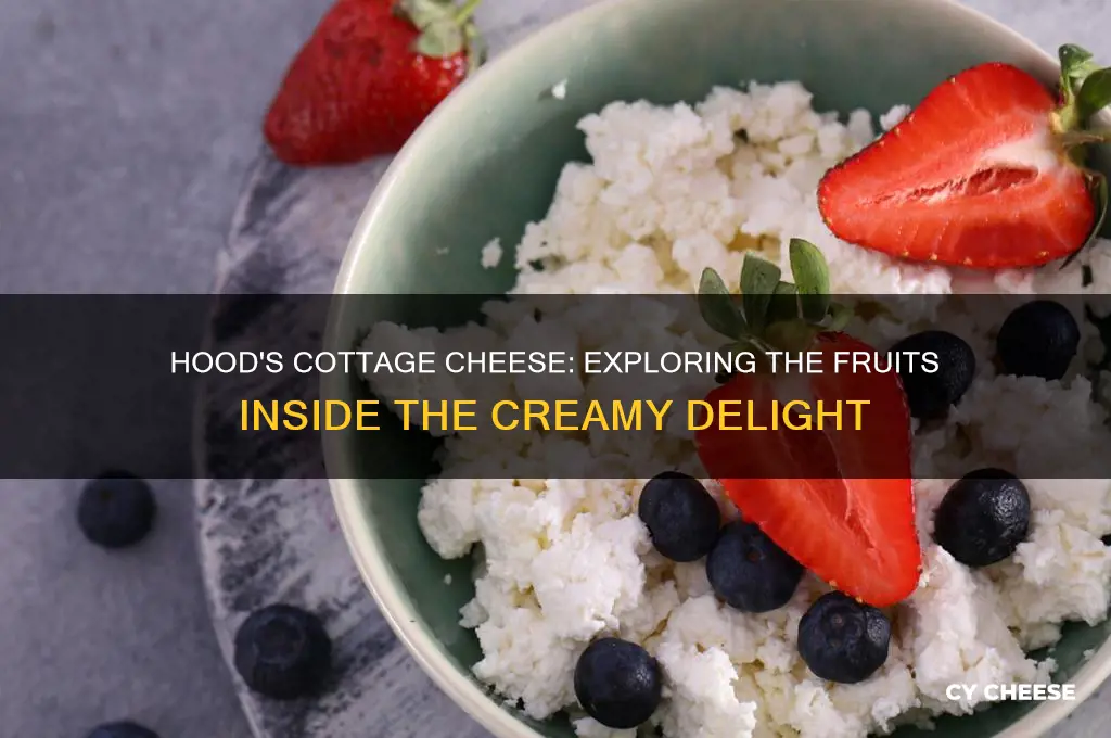 what are the fruits in cottage cheese made by hood