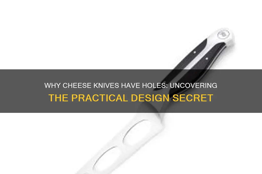 what are the holes in a cheese knife for