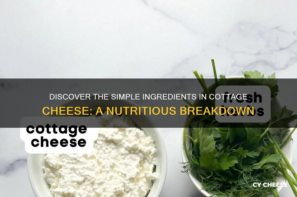 what are the ingredients in cottage cheese