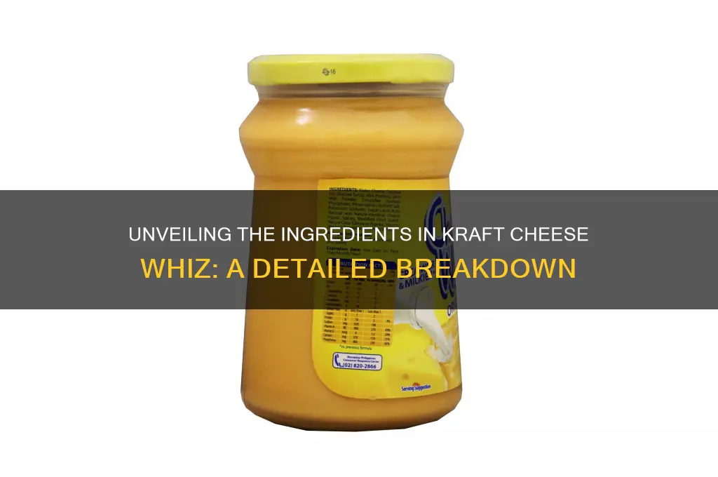 what are the ingredients in kraft cheese whiz