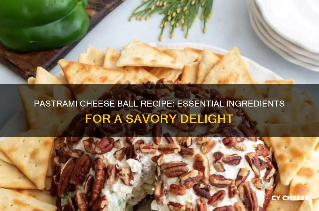 what are the ingredients to a pastrami cheese ball