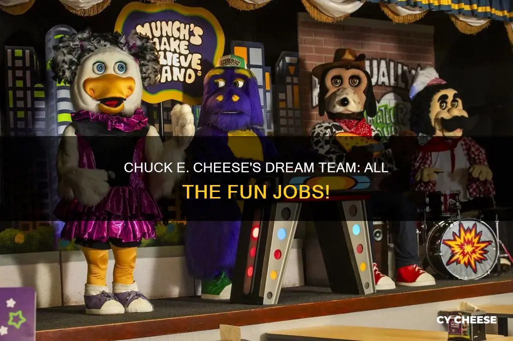 what are the positions at chuck e cheese