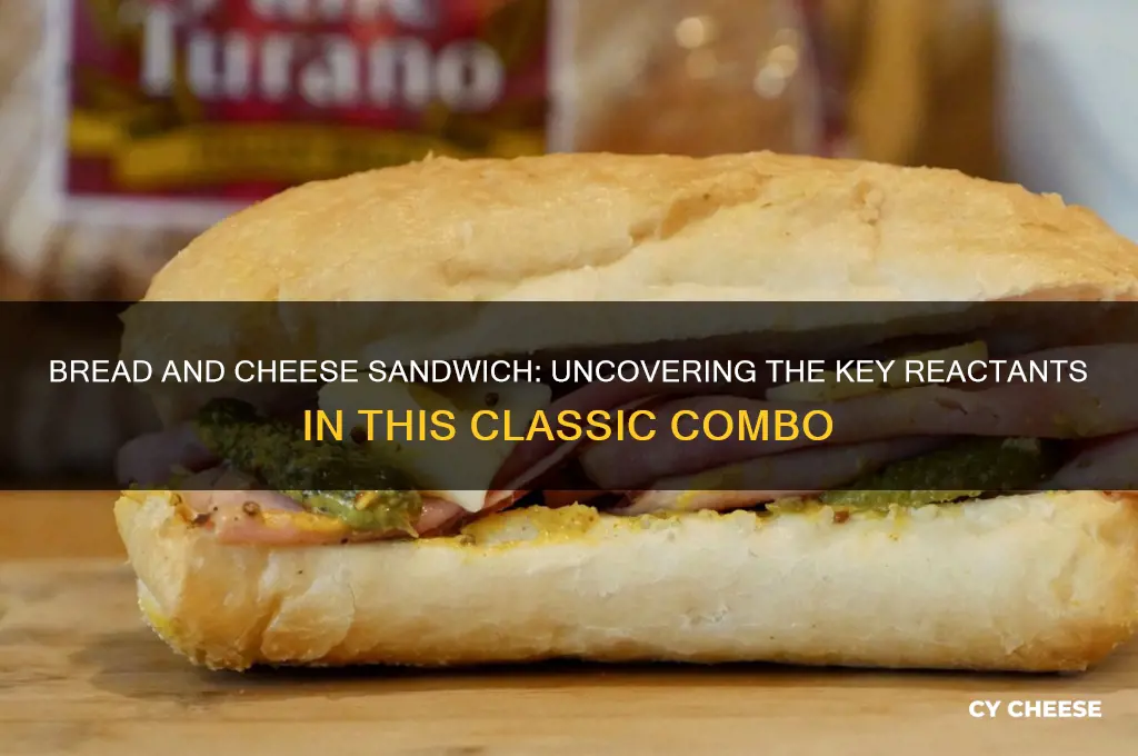what are the reactants in a bread and cheese sandwich
