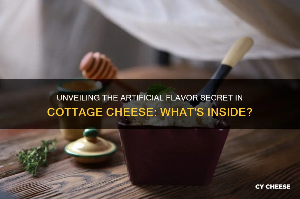 what artificial flavor is used in cottage cheese