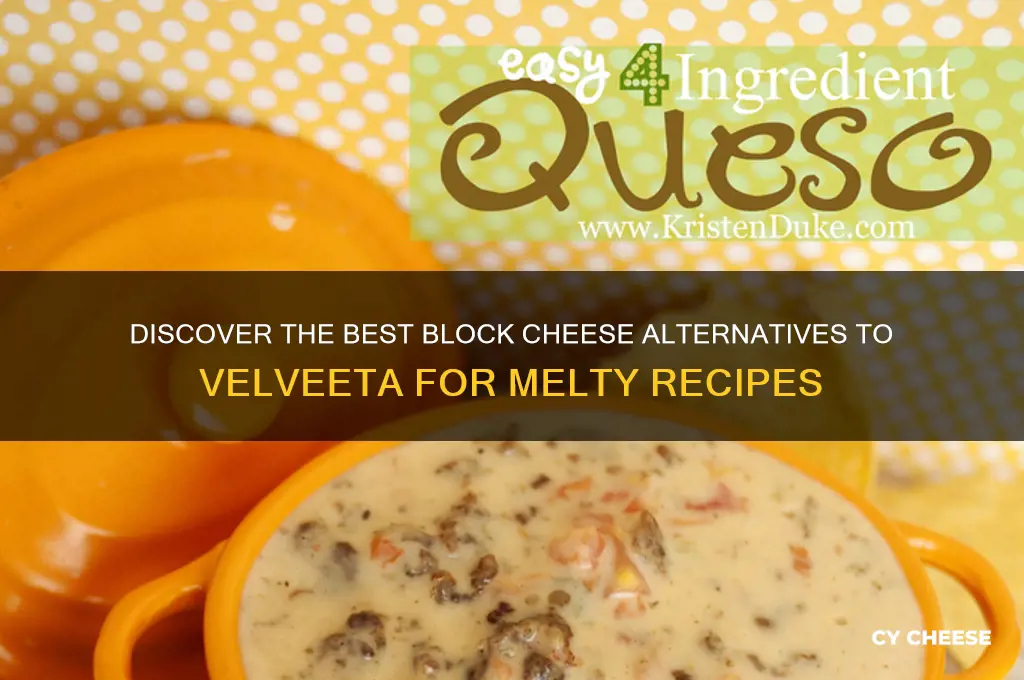 what block cheese is equivalent to velvetta cheese