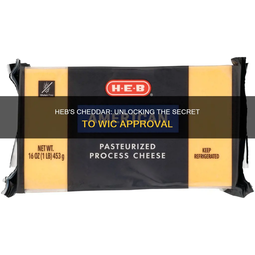 what brand is the heb wic approved cheddar cheese