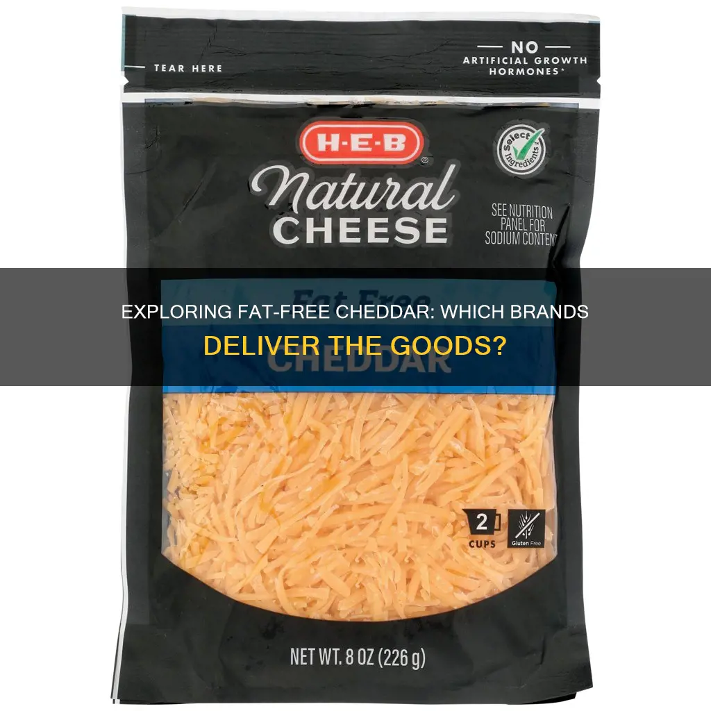 what brands have fat free cheddar cheese