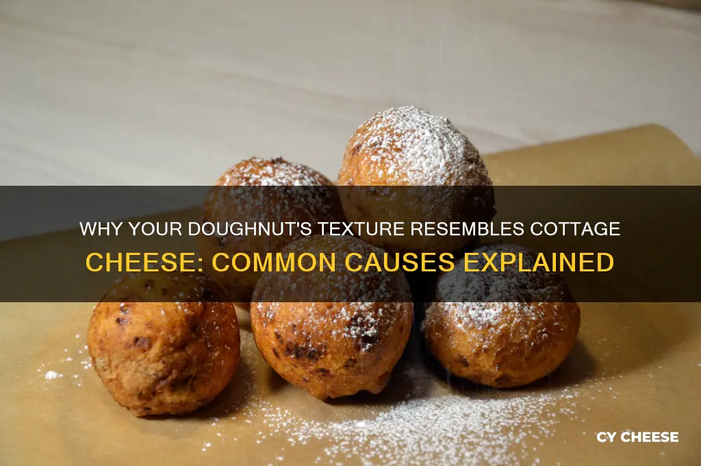 what causes a doughnut to look like cottage cheese
