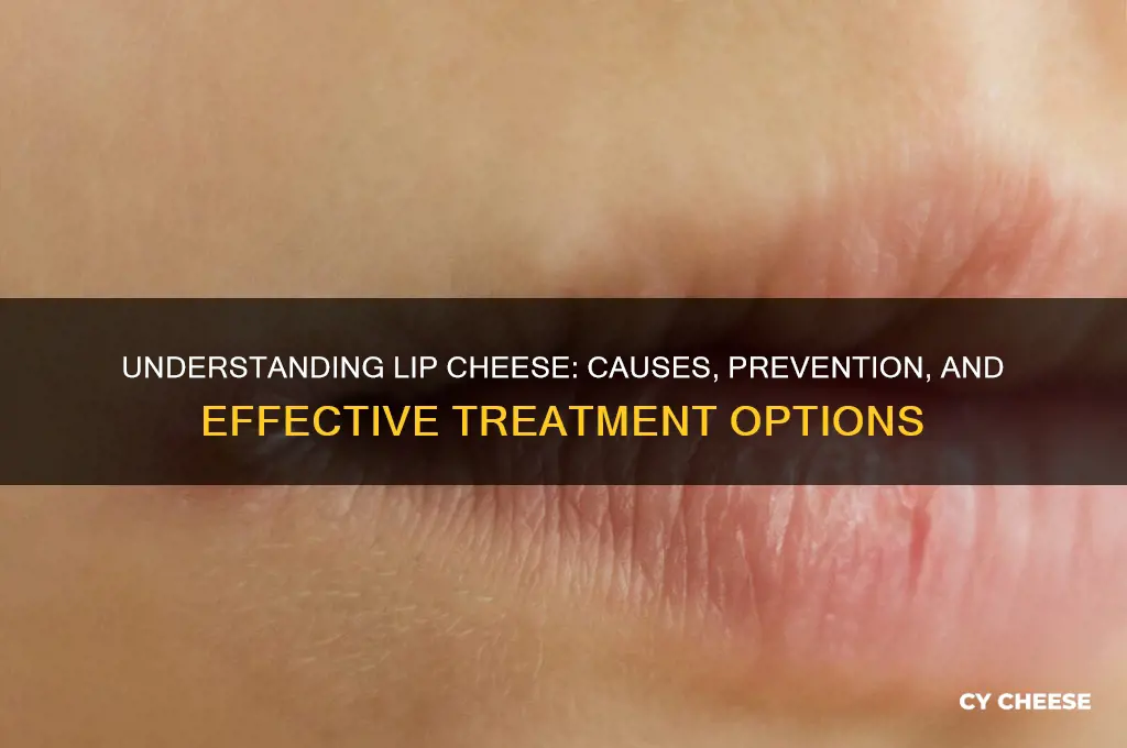what causes lip cheese