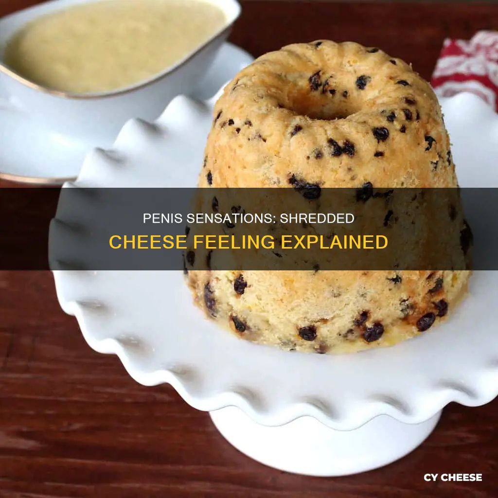 what causes tip of penis to feel like shredded cheese