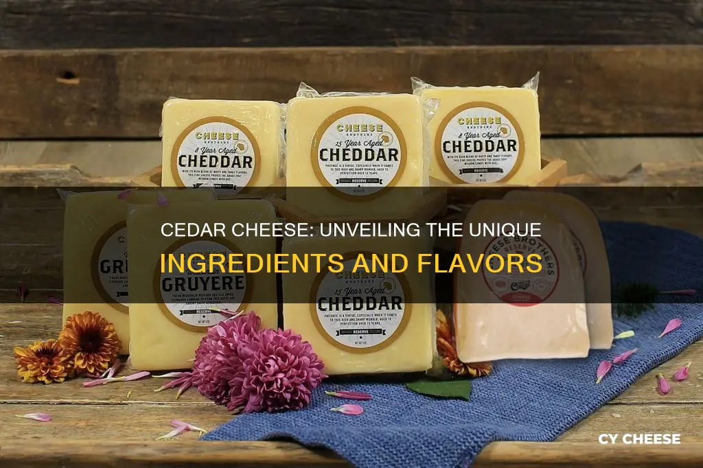 what cedar cheese made of