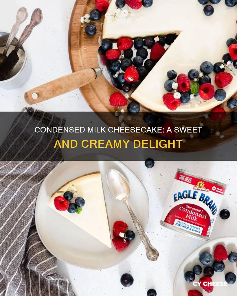 what cheese cake is condenced milk used in