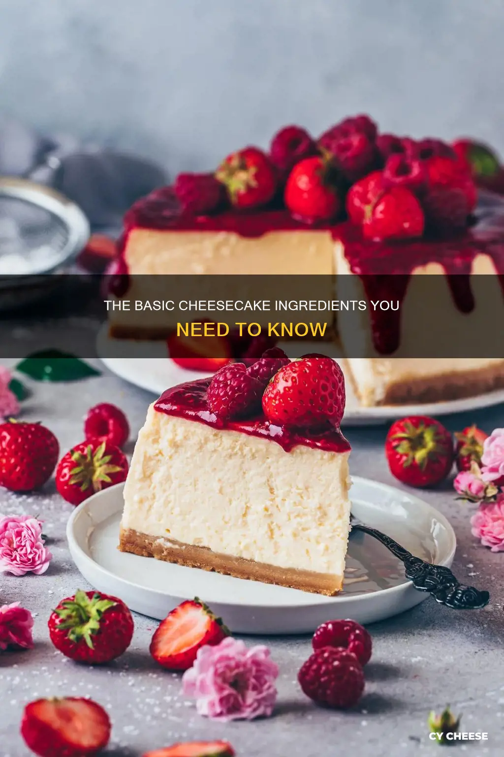 what cheese cake made of