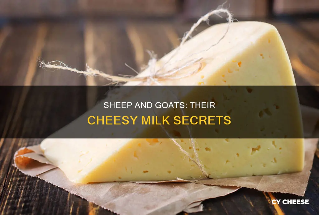 what cheese comes from sheep and goats milk