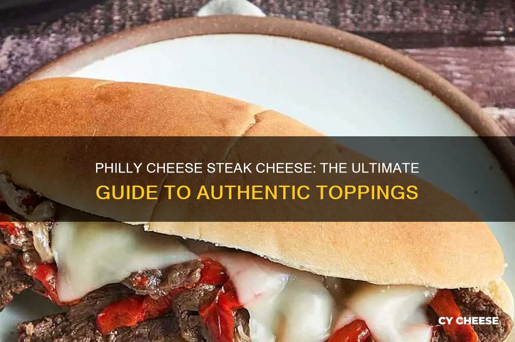 what cheese comes on a philly cheese steak