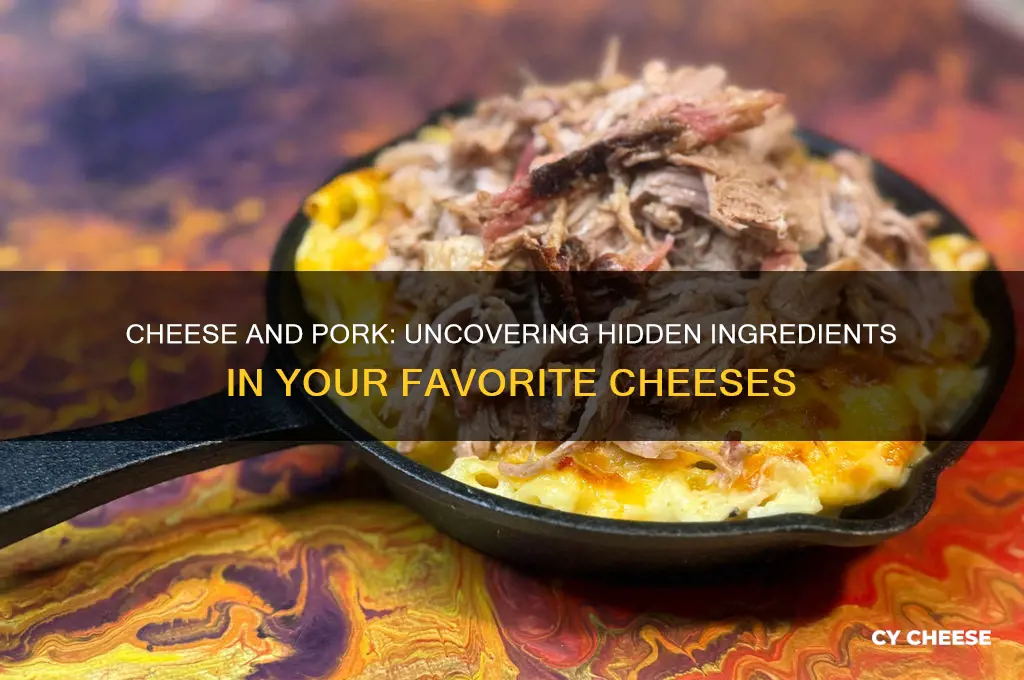 what cheese contains pork