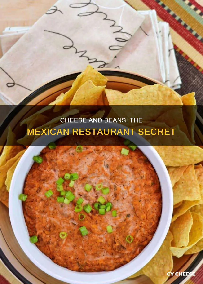 what cheese do mexican restaurants put on refried beans