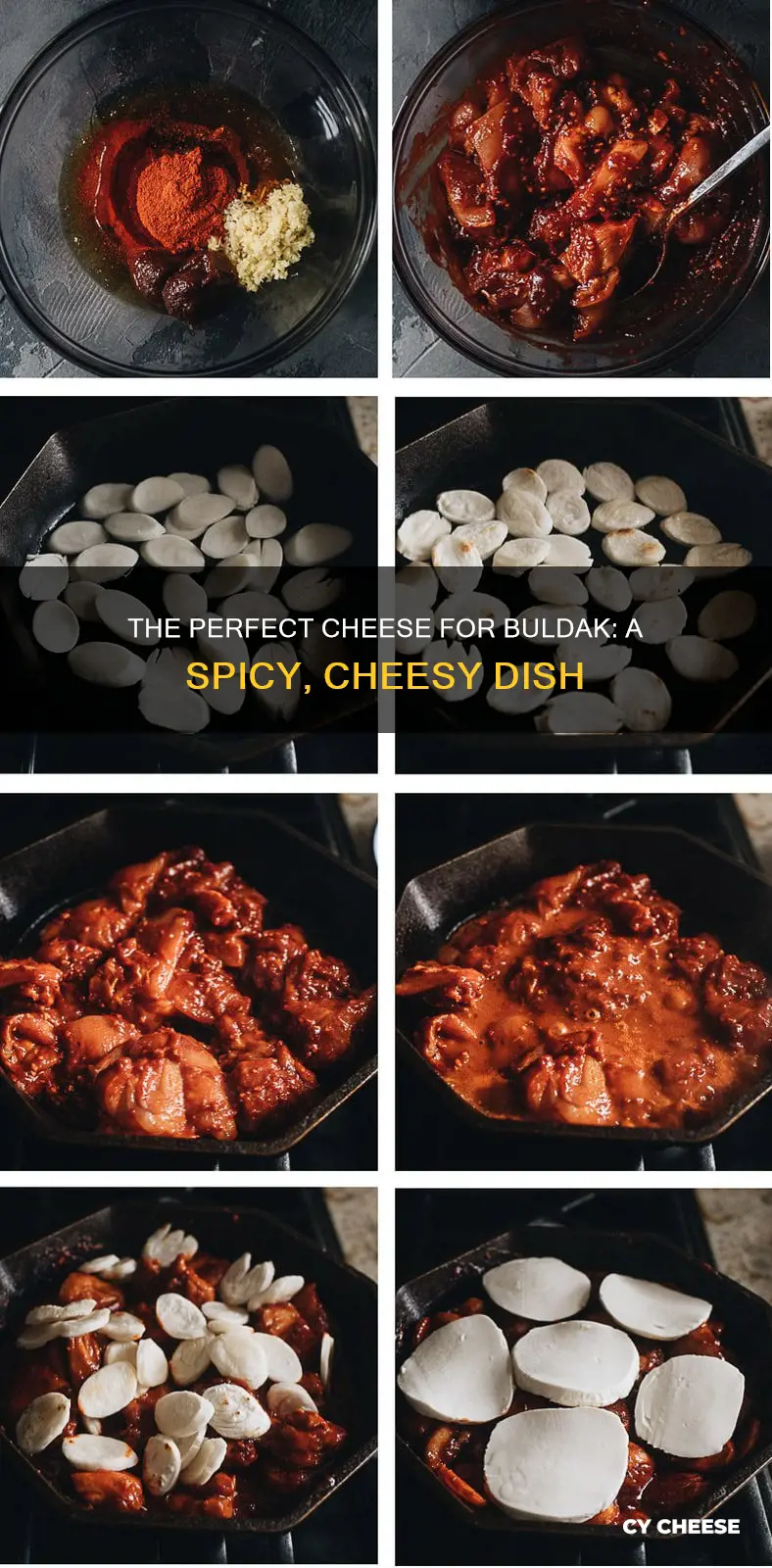 what cheese do people put on buldak