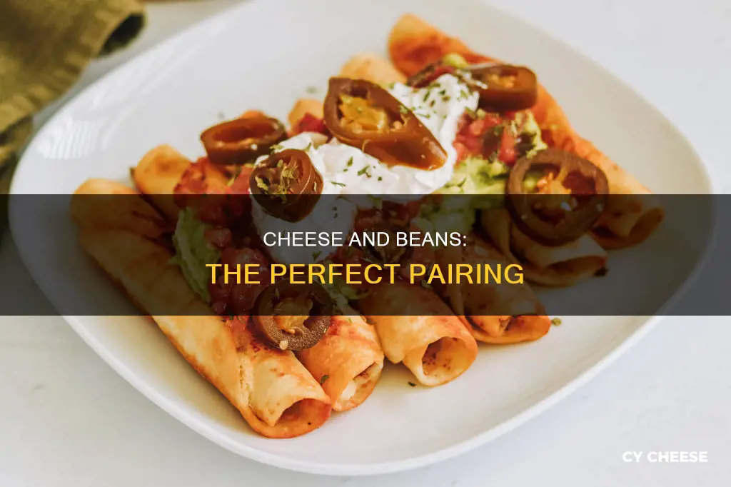 what cheese do they put on refried beans