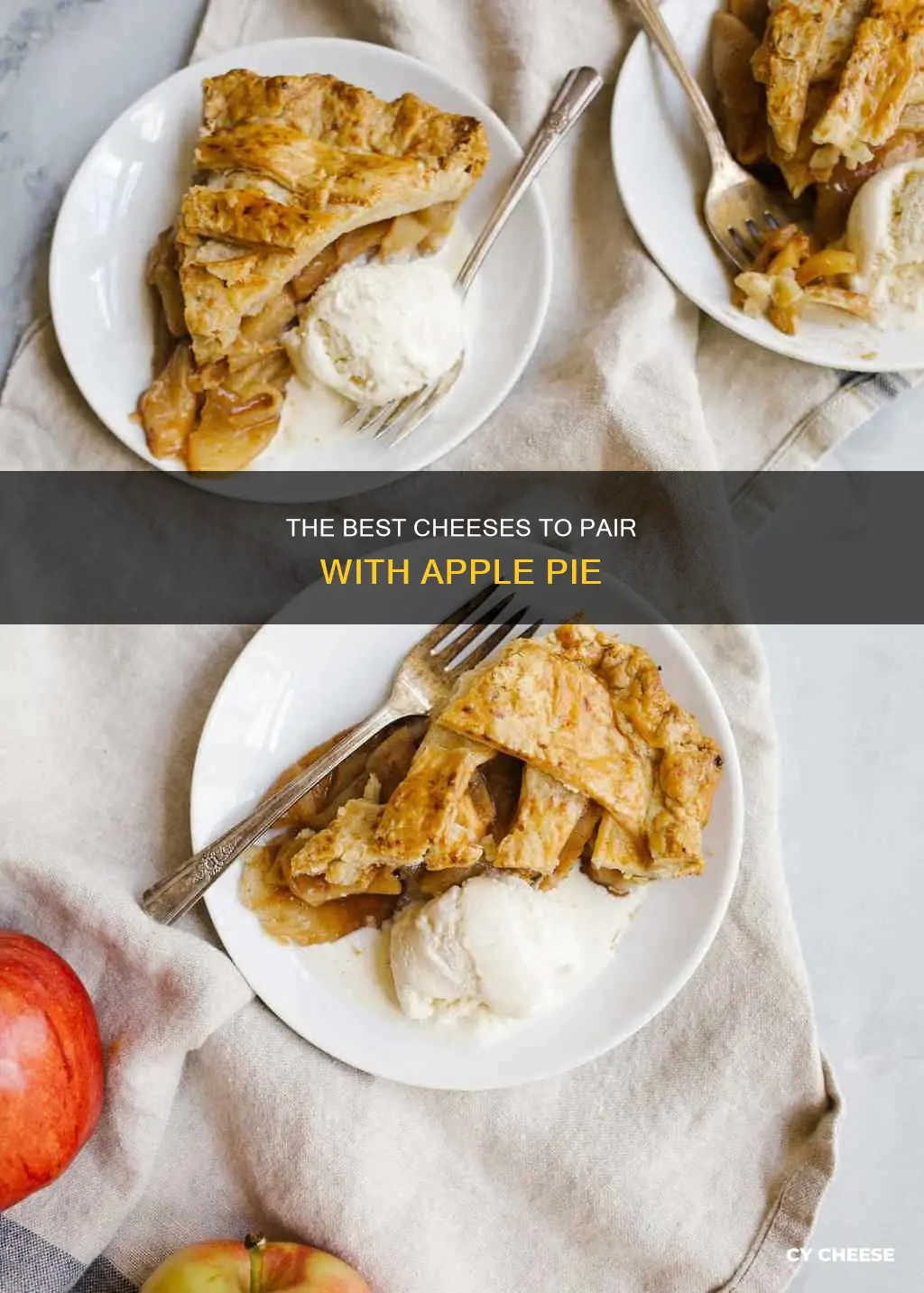 what cheese do you put on apple pie