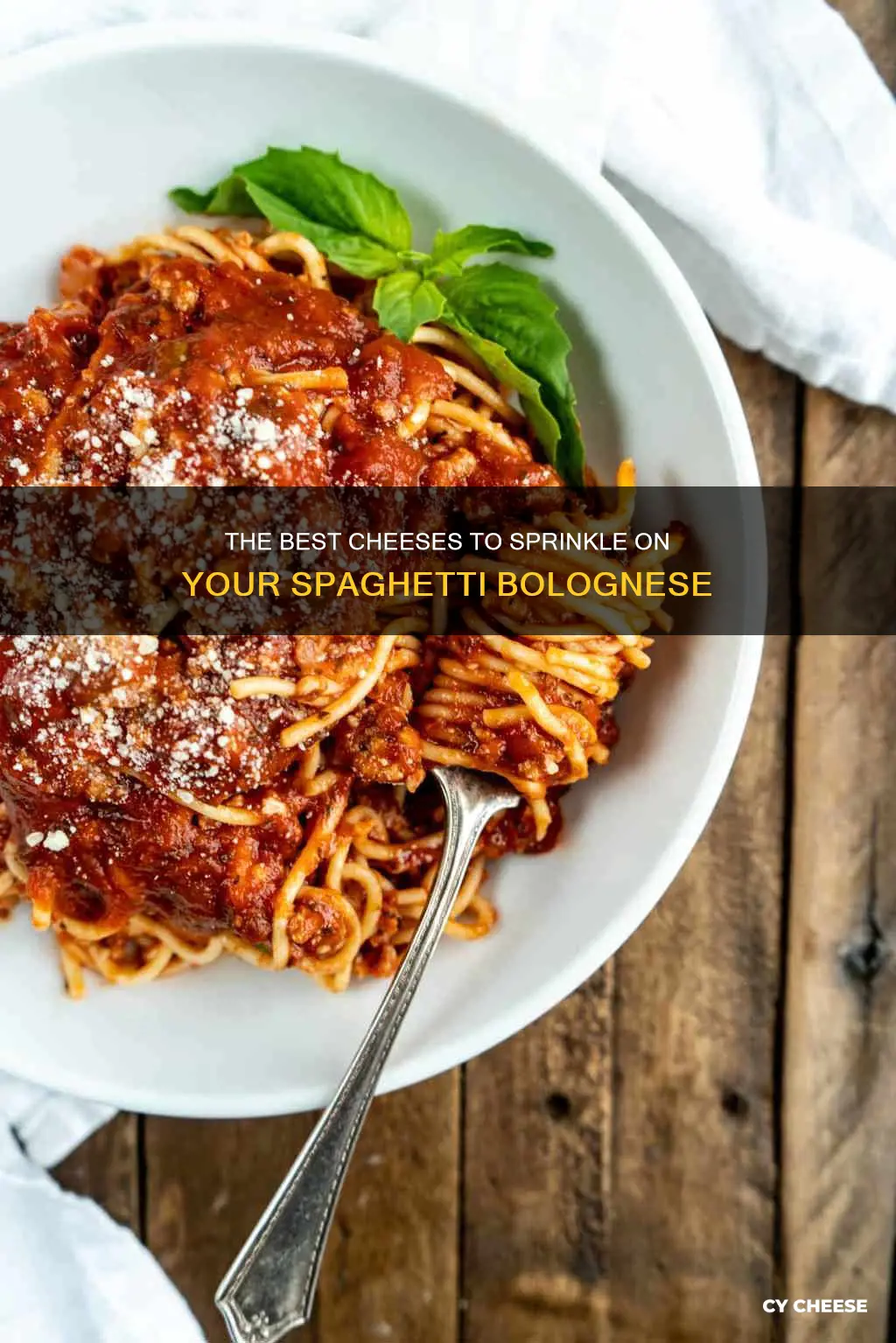 what cheese do you put on spaghetti bolognese