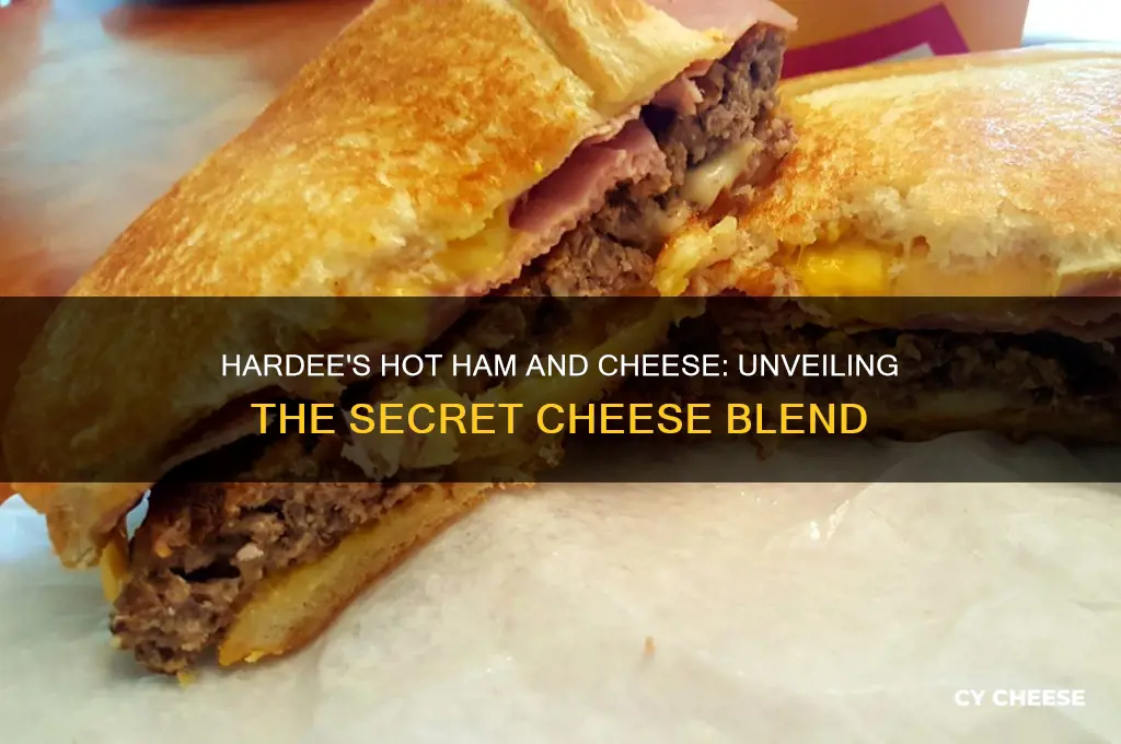 what cheese does hardees hot ham and cheese