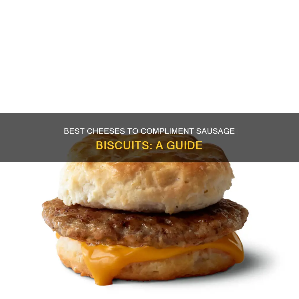 what cheese goes best on a sausage biscuit