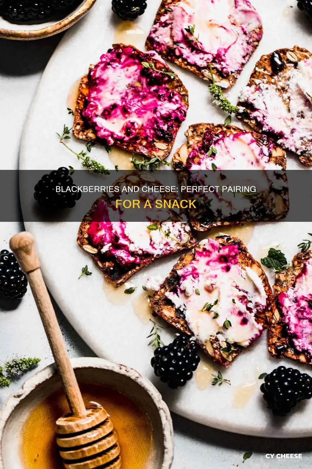 what cheese goes best with blackberries