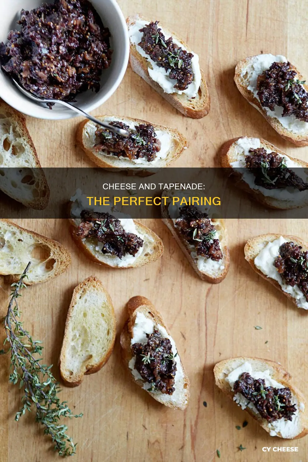 what cheese goes best with tapenade