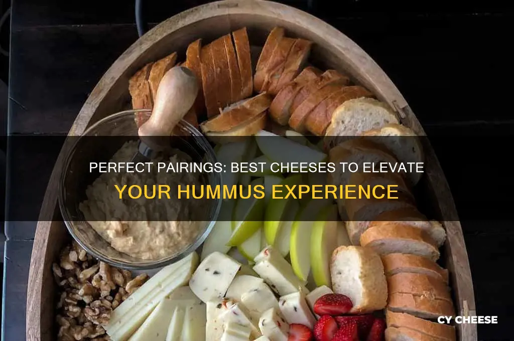 what cheese goes good with hummus