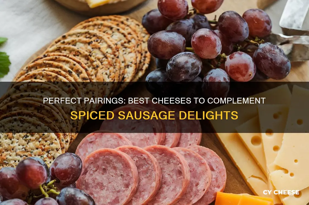 what cheese goes good with spiced sausage