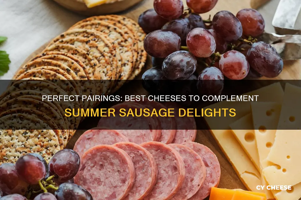 what cheese goes good with summer sausage