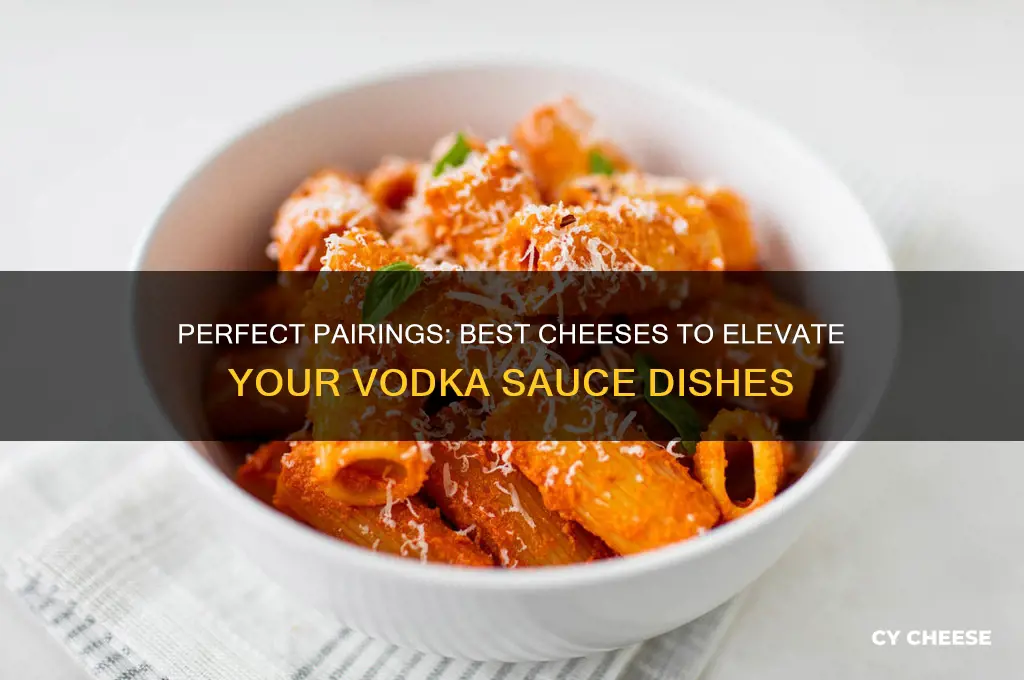 what cheese goes good with vodka sauce