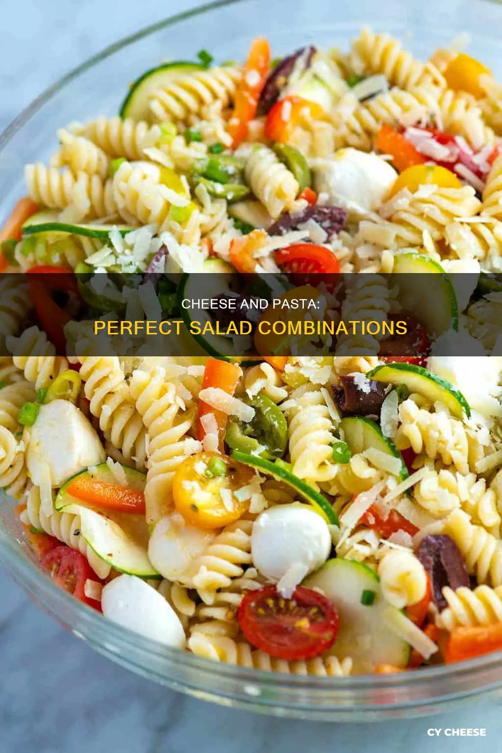 what cheese goes in pasta salad