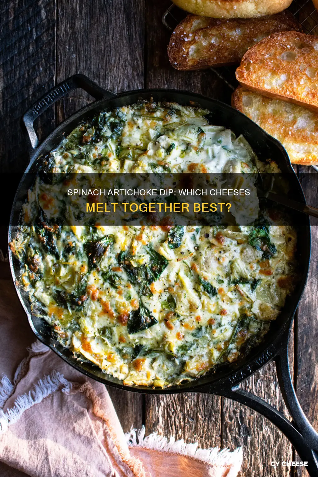 what cheese goes in spinach artichoke dip