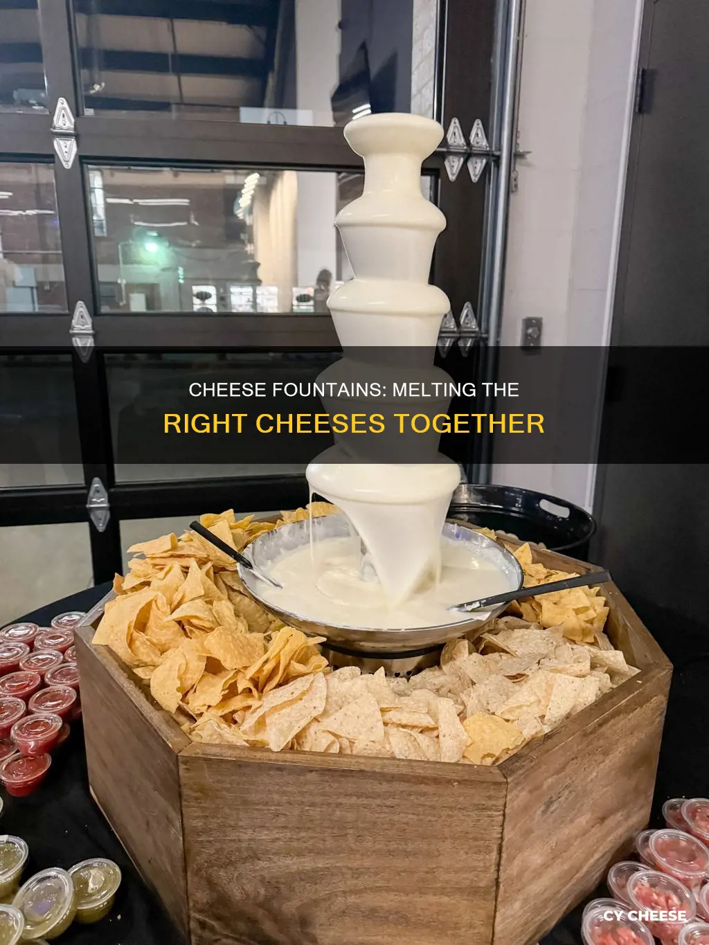 what cheese goes into a cheese fountain