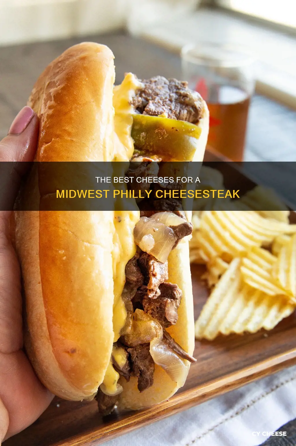 what cheese goes on a philly cheesesteak in the midwest