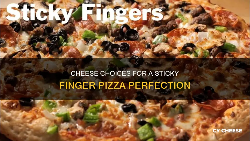 what cheese goes on a sticky finger pizza