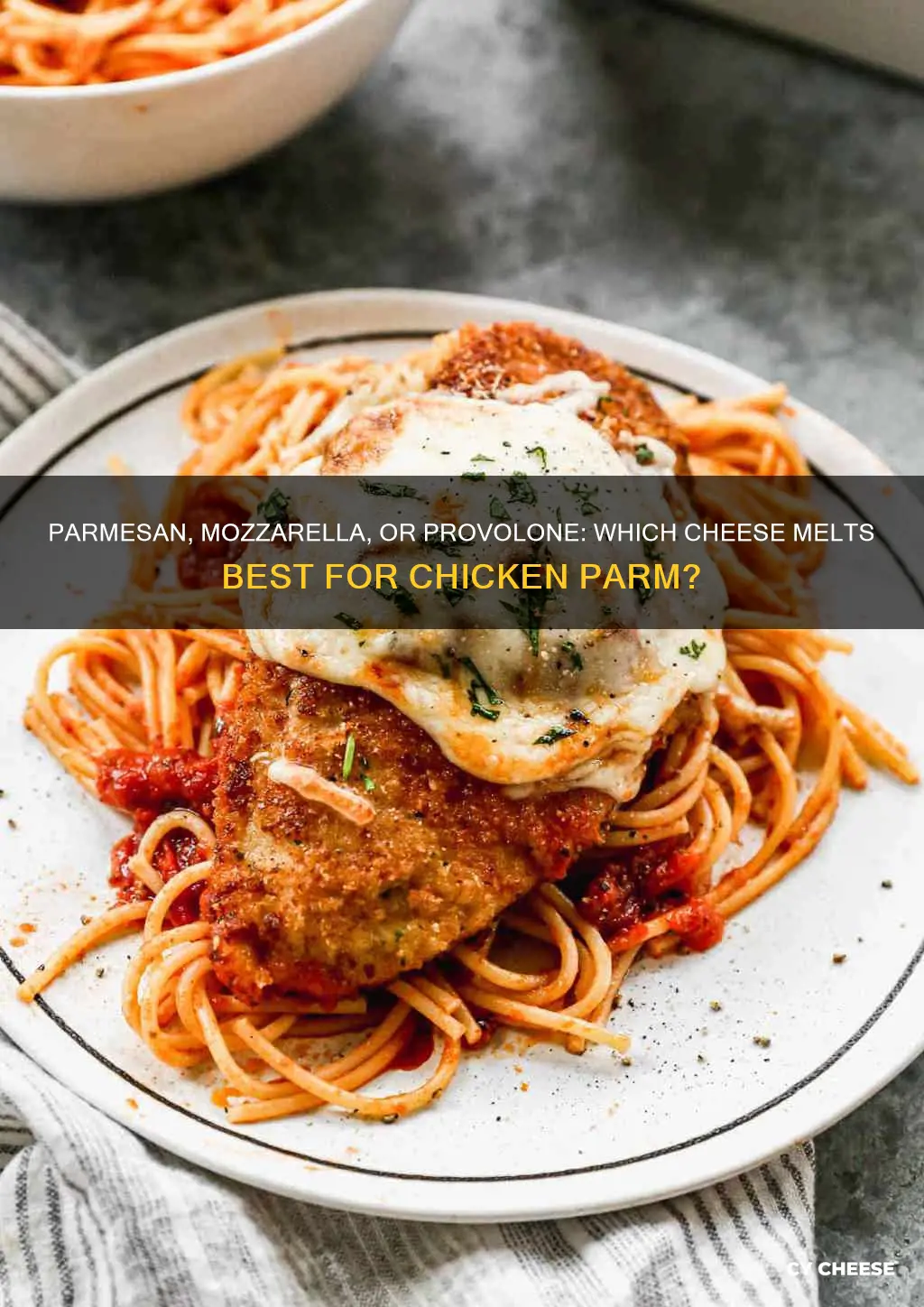 what cheese goes on chicken parm