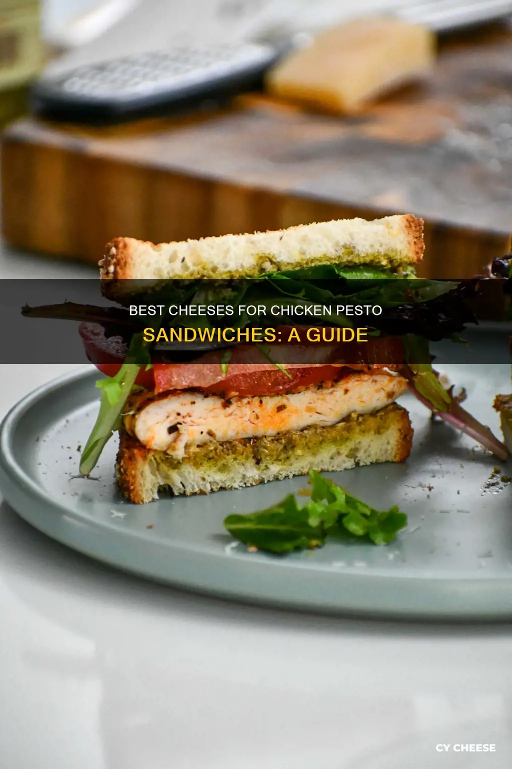 what cheese goes on chicken pesto sandwich