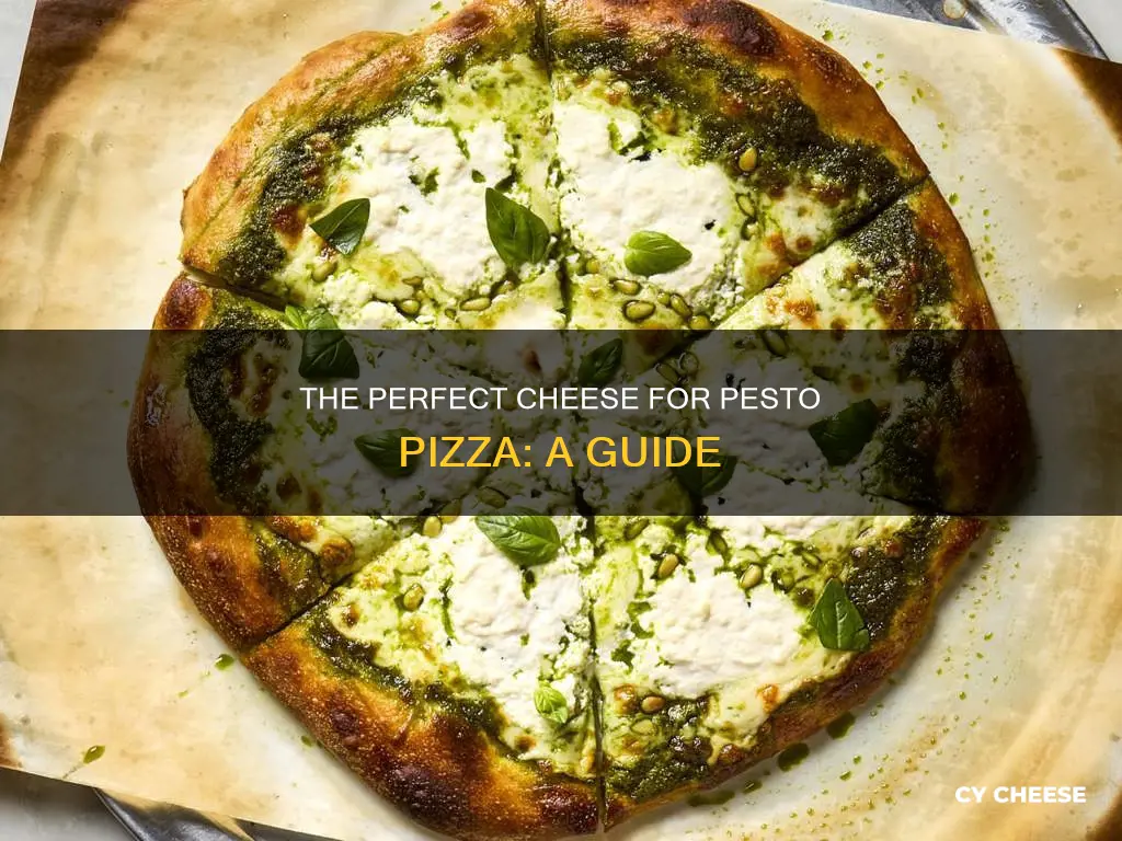 what cheese goes on pesto pizza