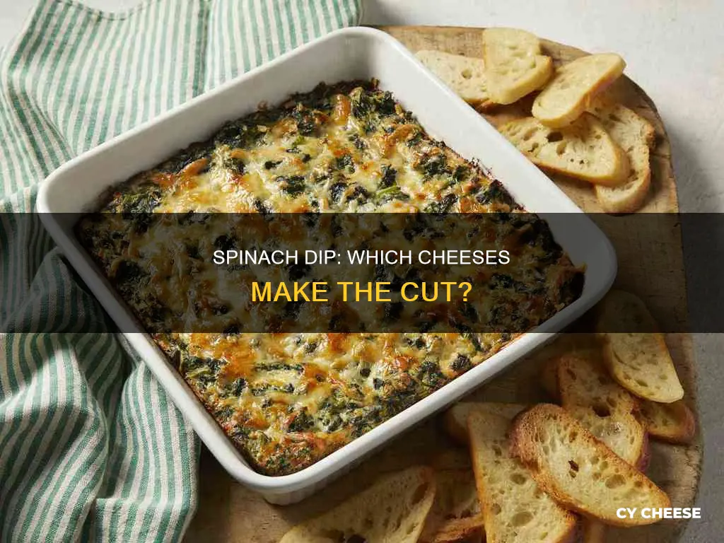 what cheese goes on spinach dip