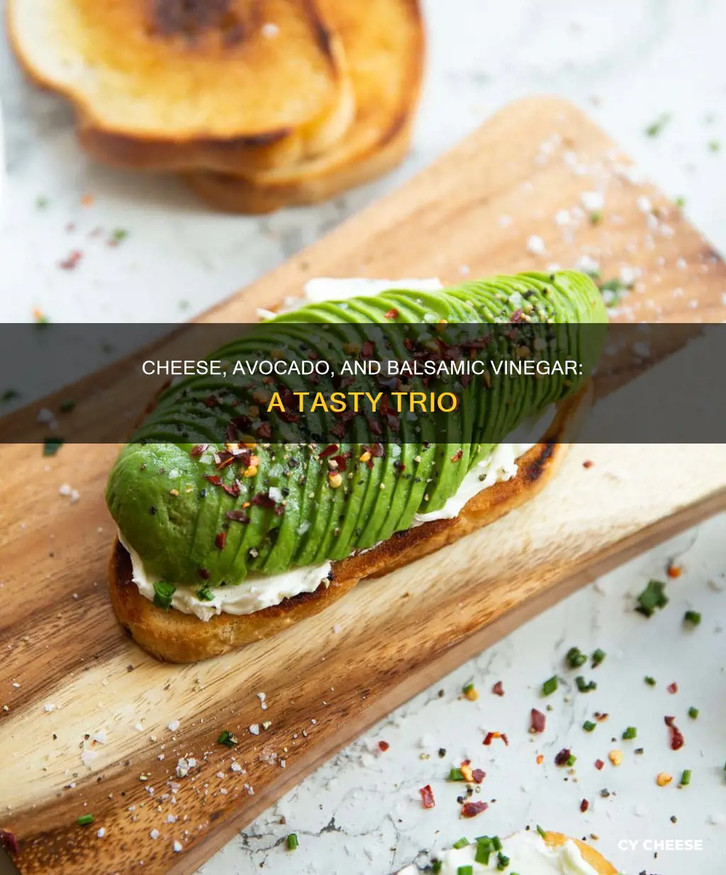 what cheese goes well with avocado and balsamic vinegar