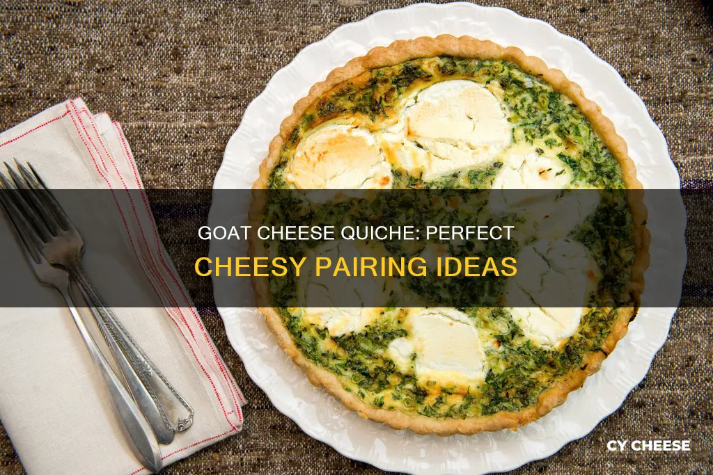 what cheese goes well with goat cheese in quiche