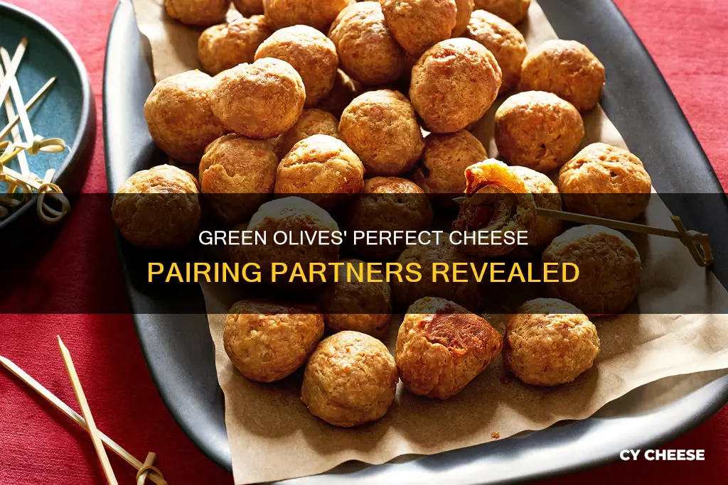 what cheese goes well with green olives