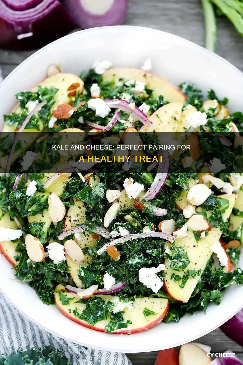 what cheese goes well with kale