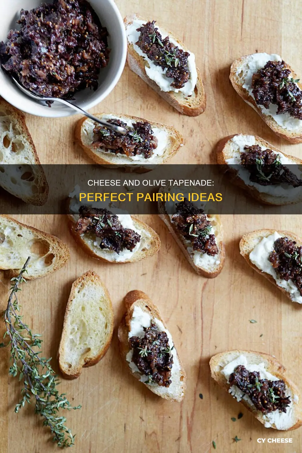 what cheese goes well with olive tapenade