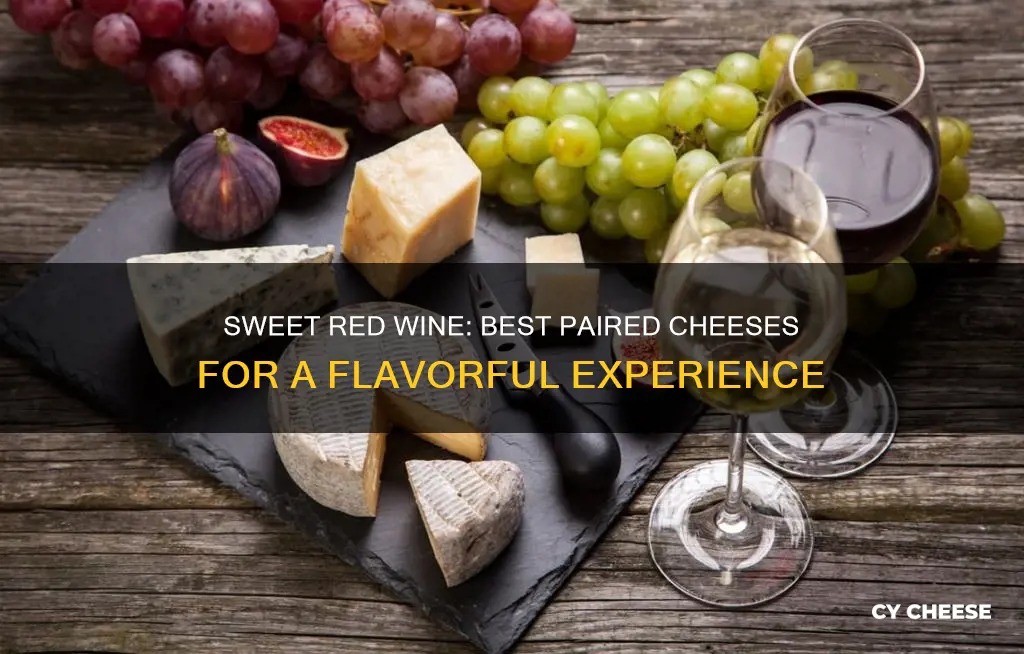 what cheese goes well with sweet red wine