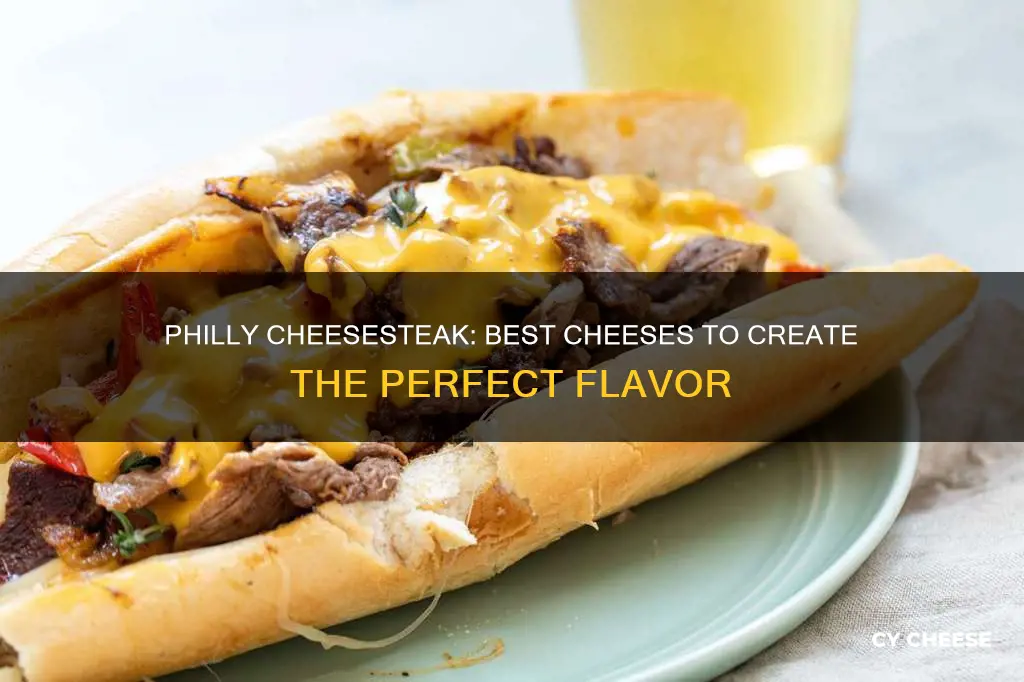 what cheese goes with a philly cheesesteak