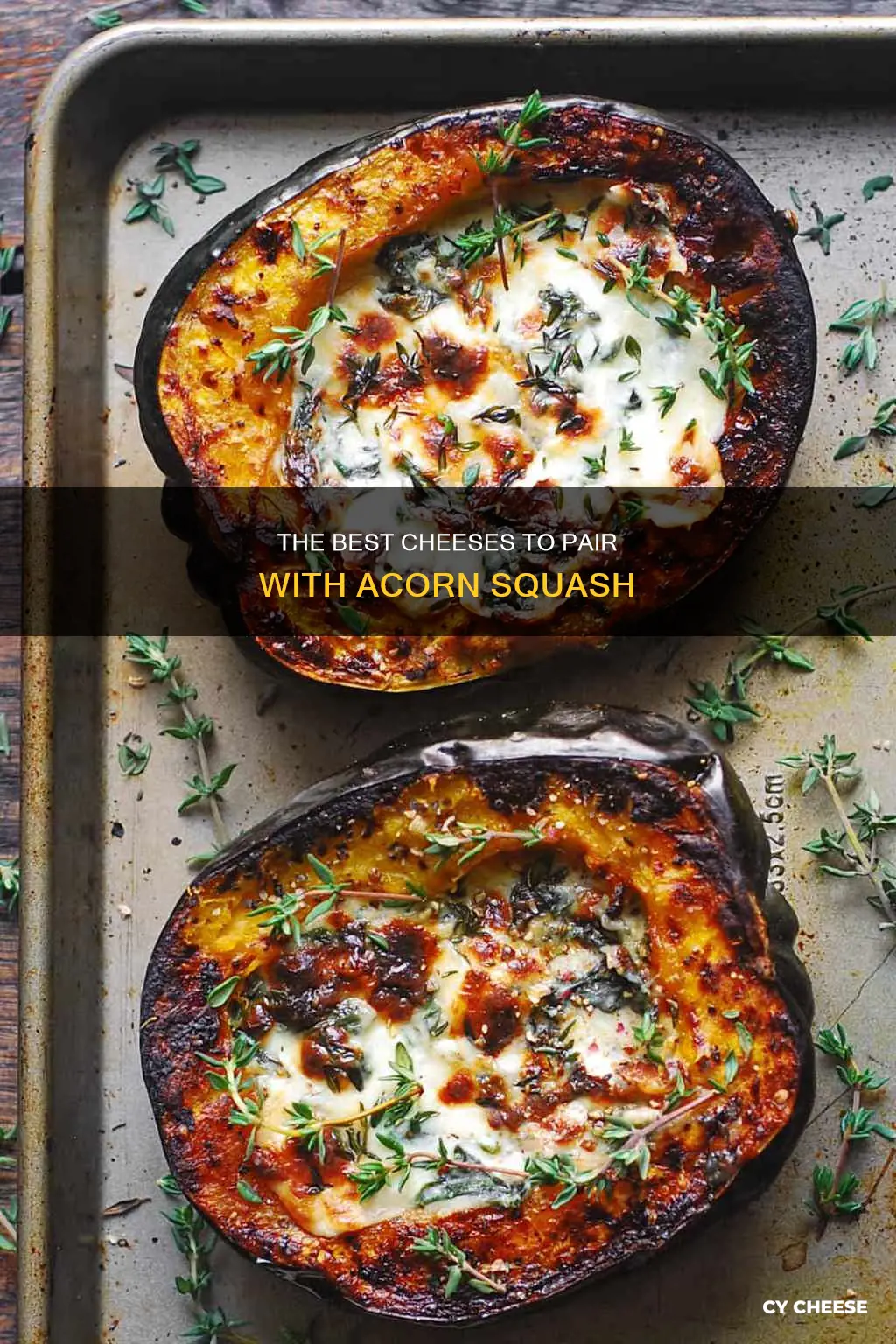 what cheese goes with acorn squash